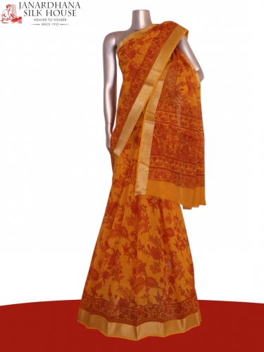 Printed Pure Cotton Saree